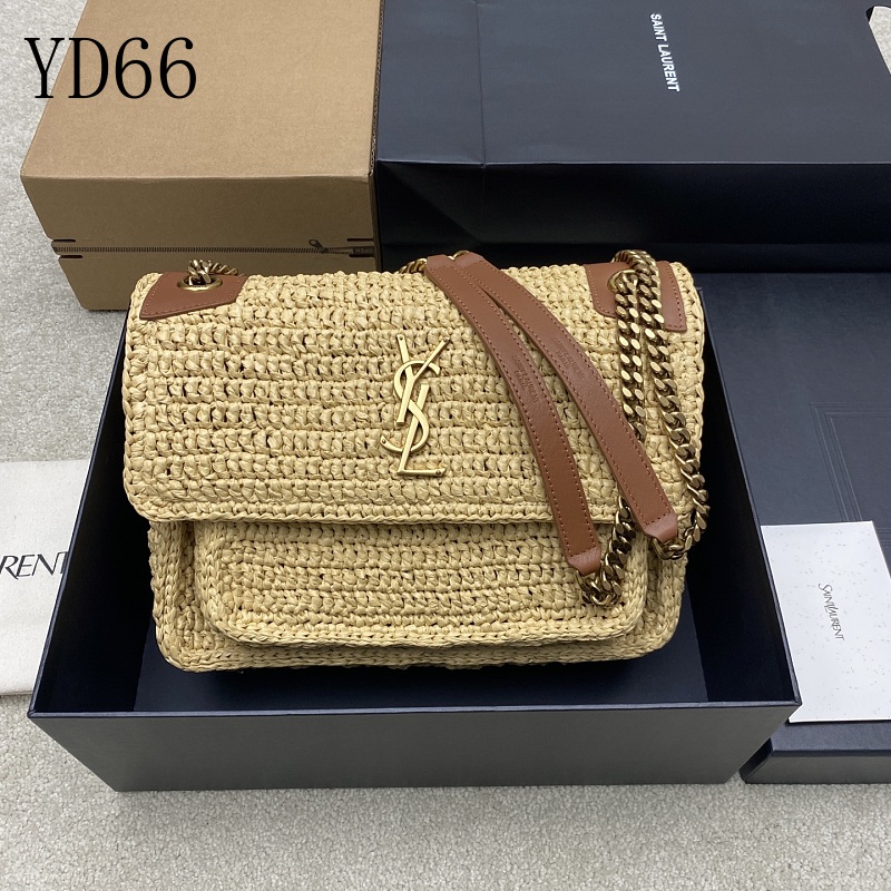 SntLaurent YD66 Raffia Niki Crossbody Bag