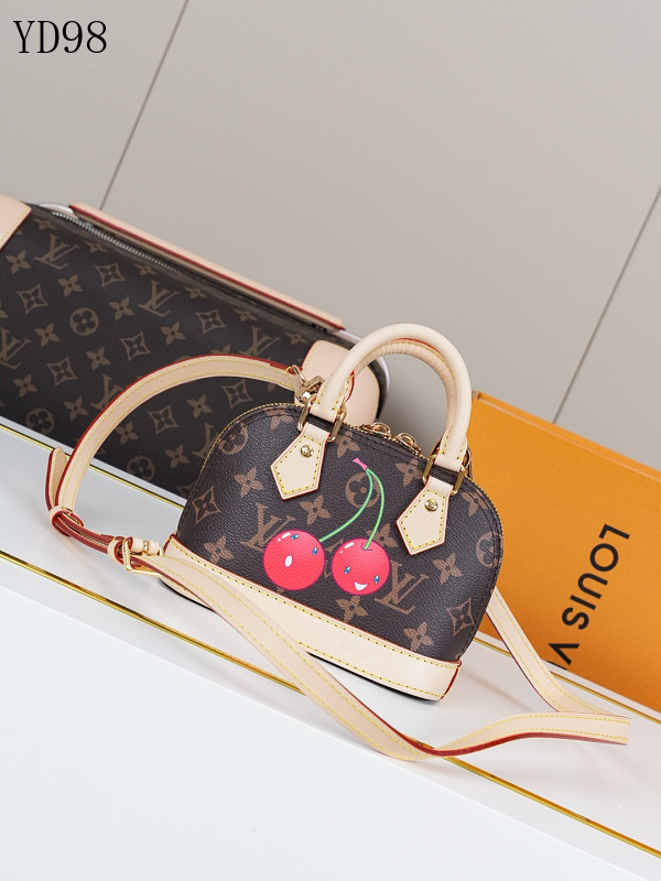LVutton Nano Alma Cherry Print Handbag
