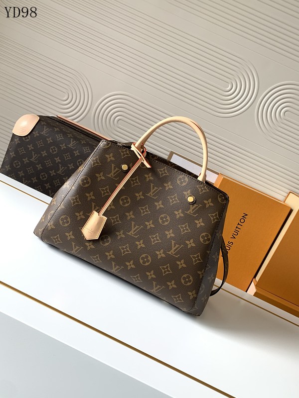 LVutton YD98 Montaigne Medium Monogram Tote Bag