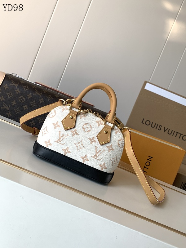 cover-240467071 LVutton M46895 White Monogram Nano Alma Mini Shell Bag