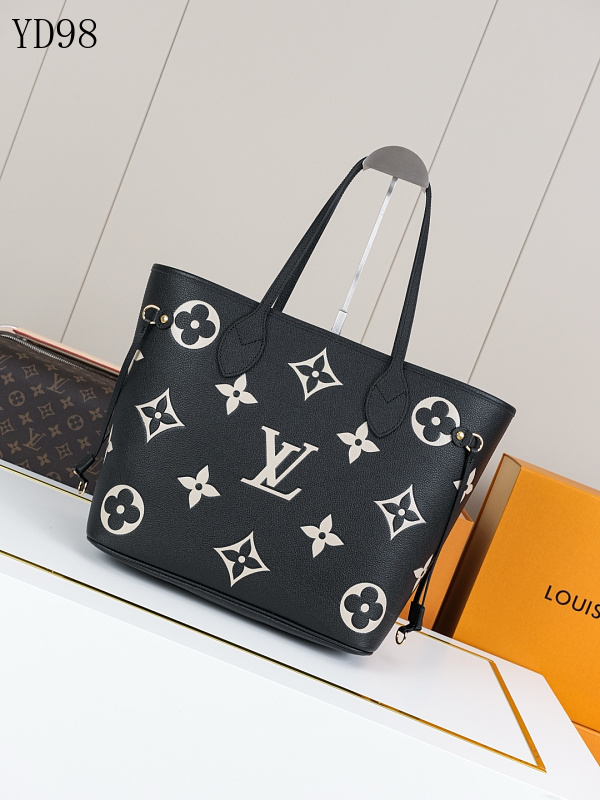 LVutton YD98 Neverfull Medium Monogram Empreinte Tote Bag