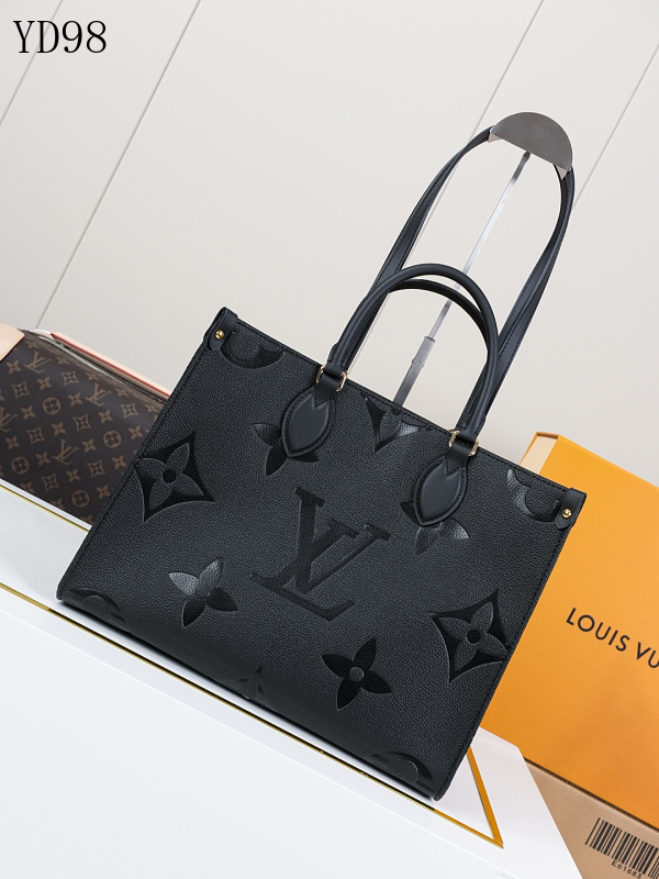 LVutton M45595 Onthego Medium Tote Black Monogram Empreinte