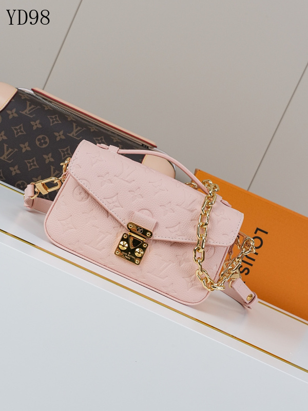 LVutton Pochette Métis East West YD98 Pink Monogram Empreinte