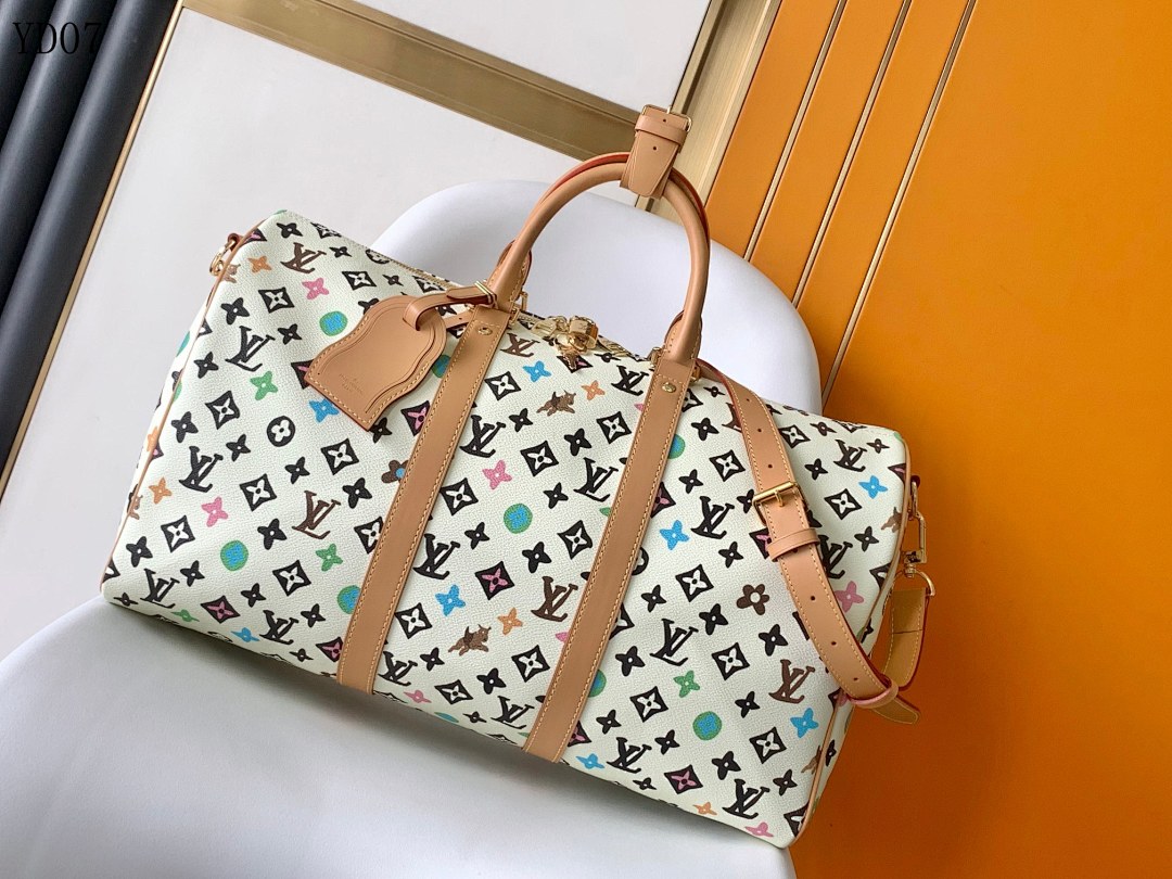 LVutton M25233 White Multicolor Monogram Canvas Speedy 45