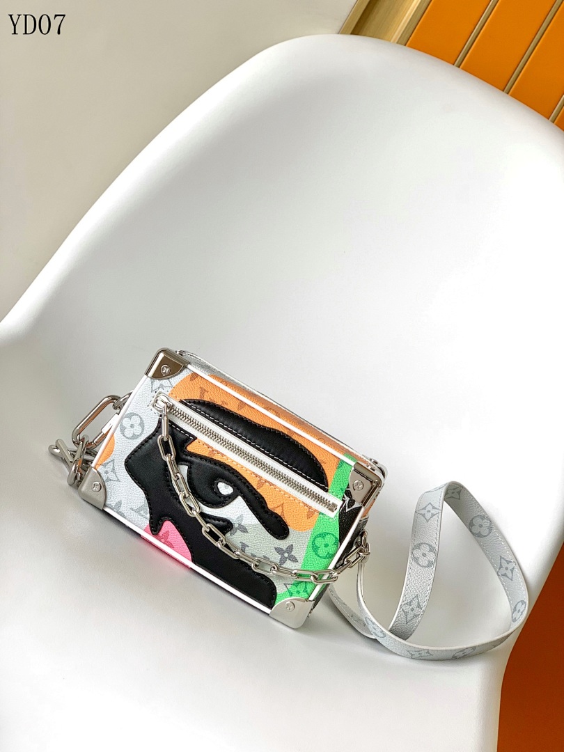 LVutton YD07065 Multi-Color Monogram Canvas Crossbody Bag