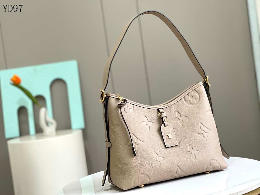 LVutton YD97055 M4718046288 Beige Monogram Empreinte Leather Crossbody Bag