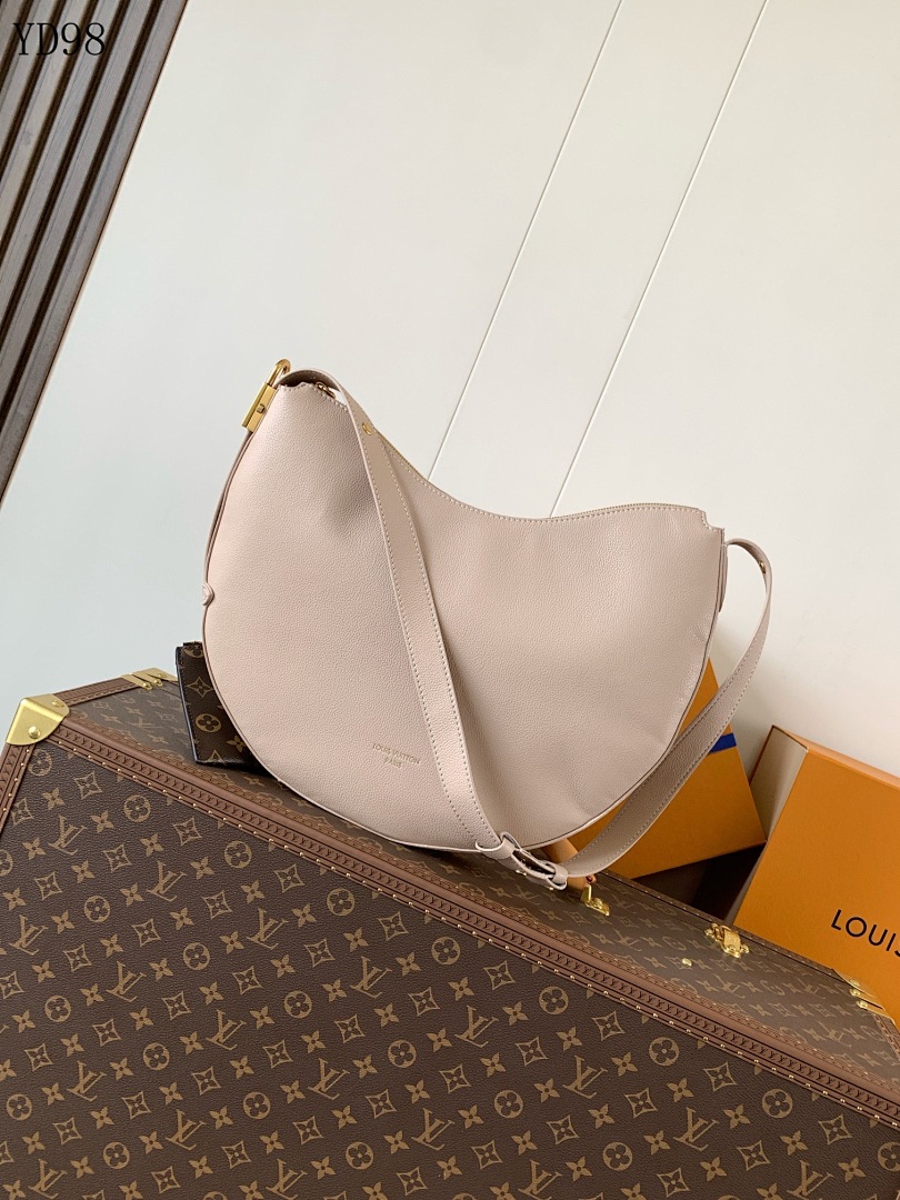 LVutton YD98074 M14635 Beige Monogram Canvas Pochette Metis