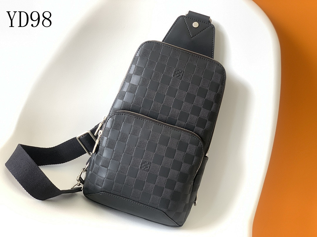LVutton YD98048 N40097 Damier Graphite Crossbody Bag