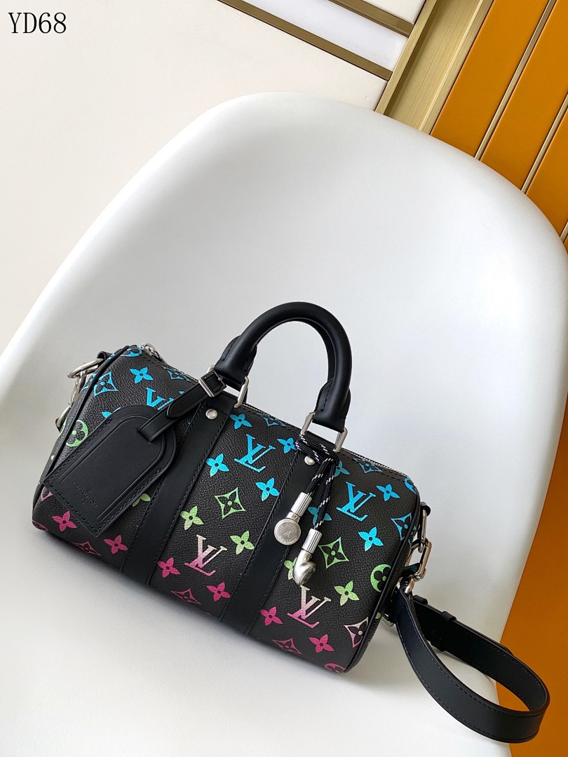 LVutton YD68060 M13935 Multicolor Monogram Canvas Keepall Duffle