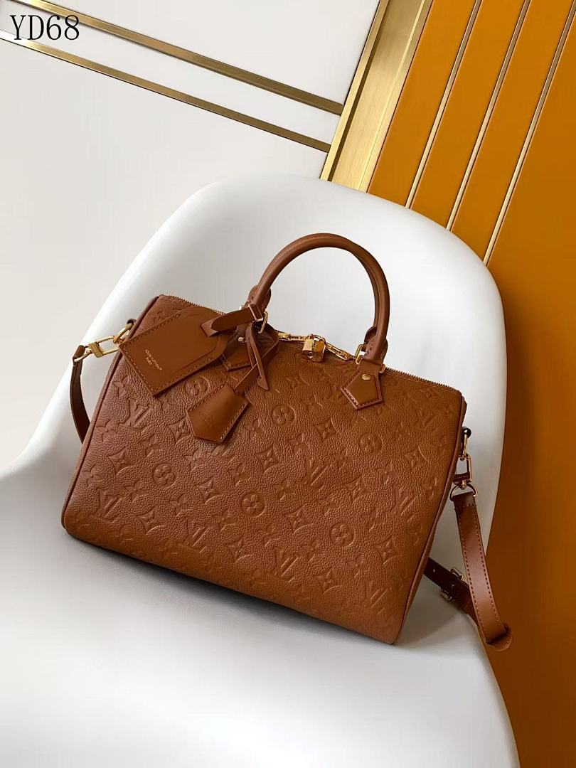 LVutton YD68 Monogram Empreinte Leather Keepall Duffle