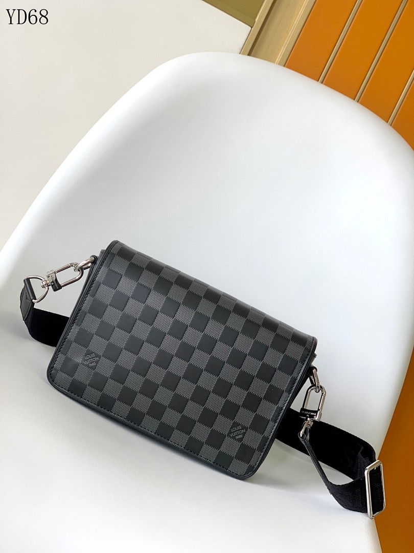 LVutton YD68055 50007 Black Damier Graphite Crossbody Bag 1 LVutton YD68055 50007 Black Damier Graphite Crossbody Bag