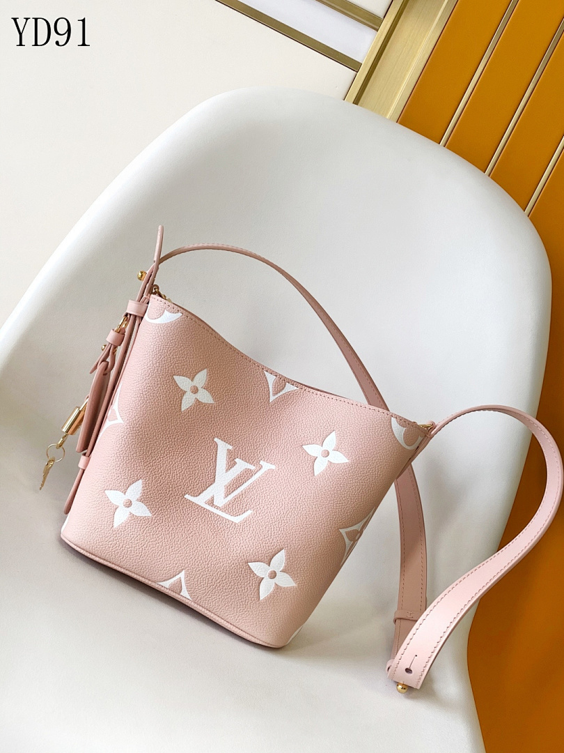 LVutton YD91046 Monogram Pink Mini Bucket Bag 1 LVutton YD91046 Monogram Pink Mini Bucket Bag