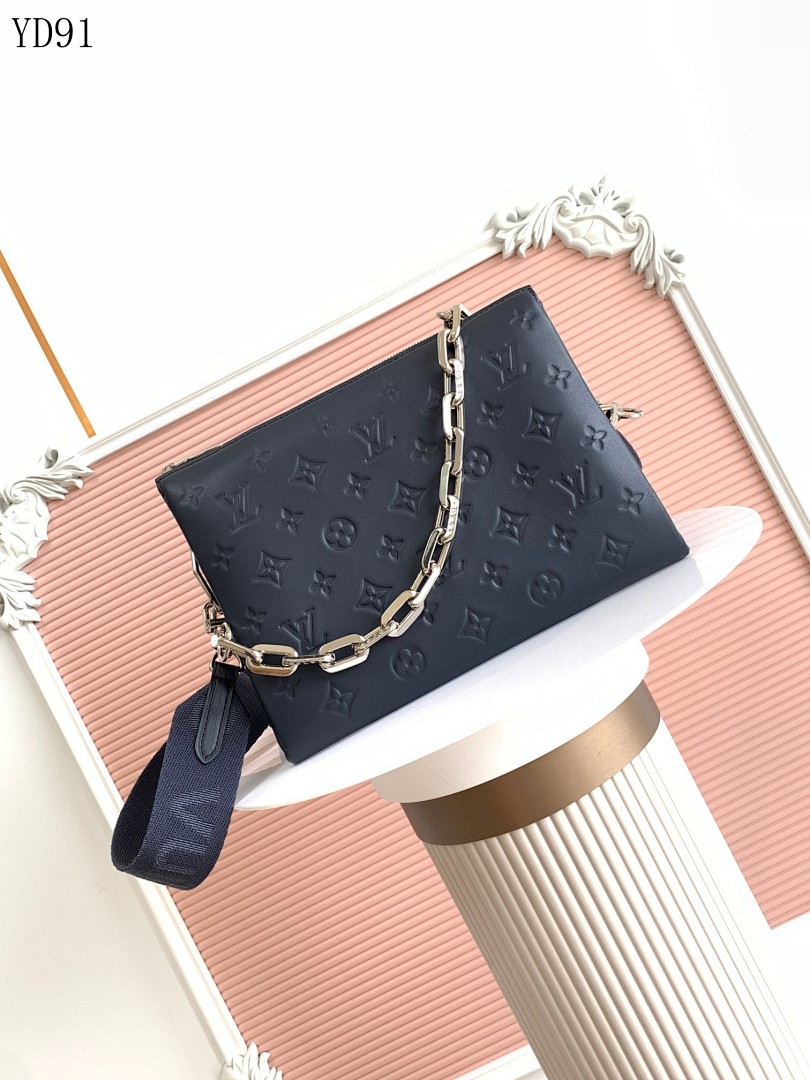LVutton YD91070 M21282 Deep Blue Monogram Empreinte Crossbody Bag