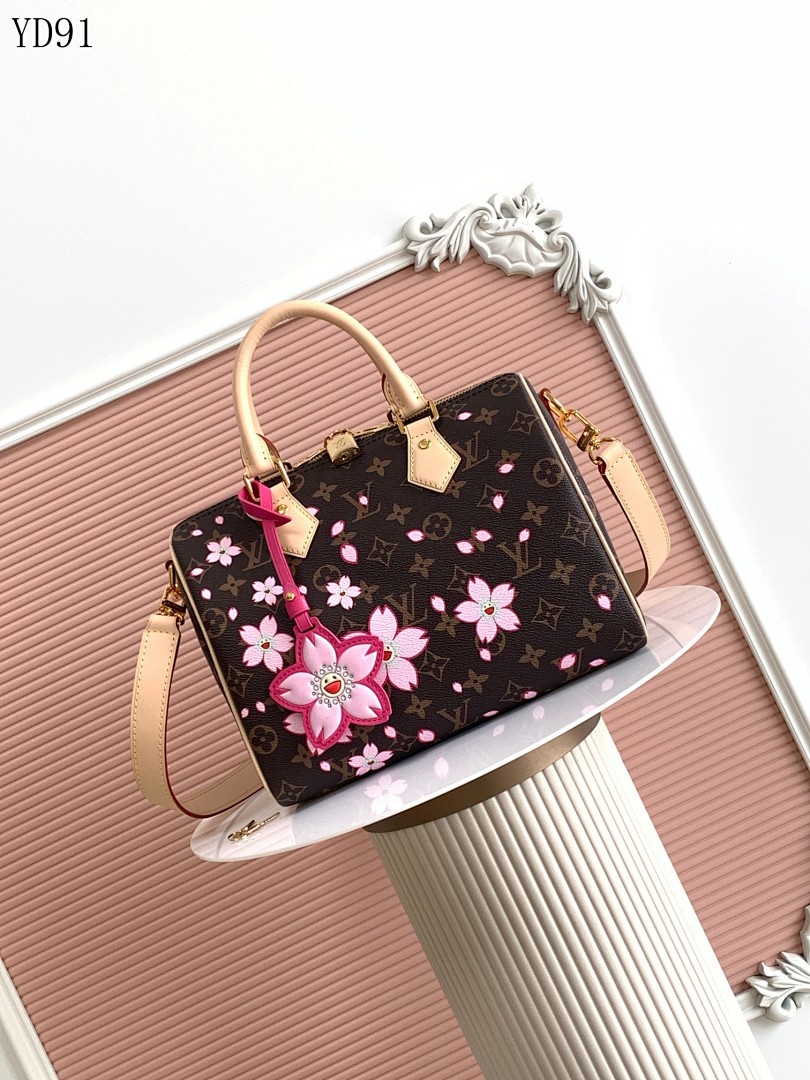 LVutton YD91055 M14174 Cherry Blossom Monogram Canvas Nano Speedy