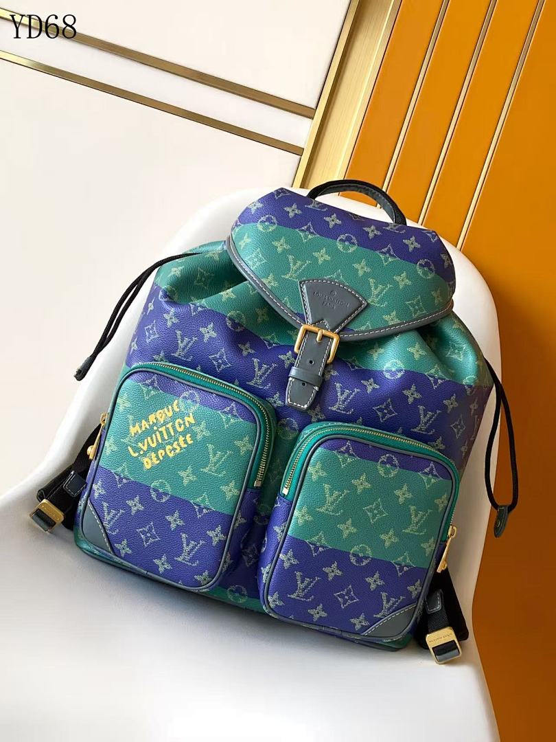 LVutton YD68075 M14015 Monogram Multicolore Keepall Duffle