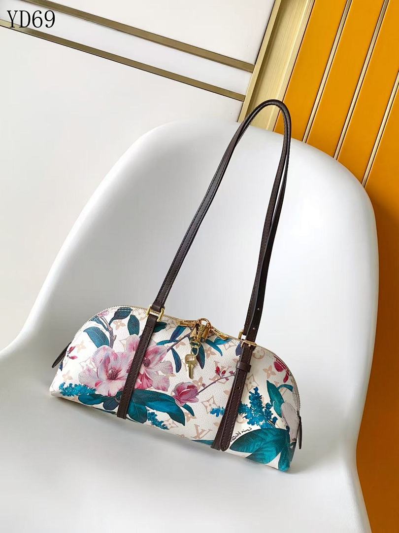 LVutton YD6946 M29149 M29185 Lotus Monogram Canvas Shoulder Bag 1 LVutton YD6946 M29149 M29185 Lotus Monogram Canvas Shoulder Bag