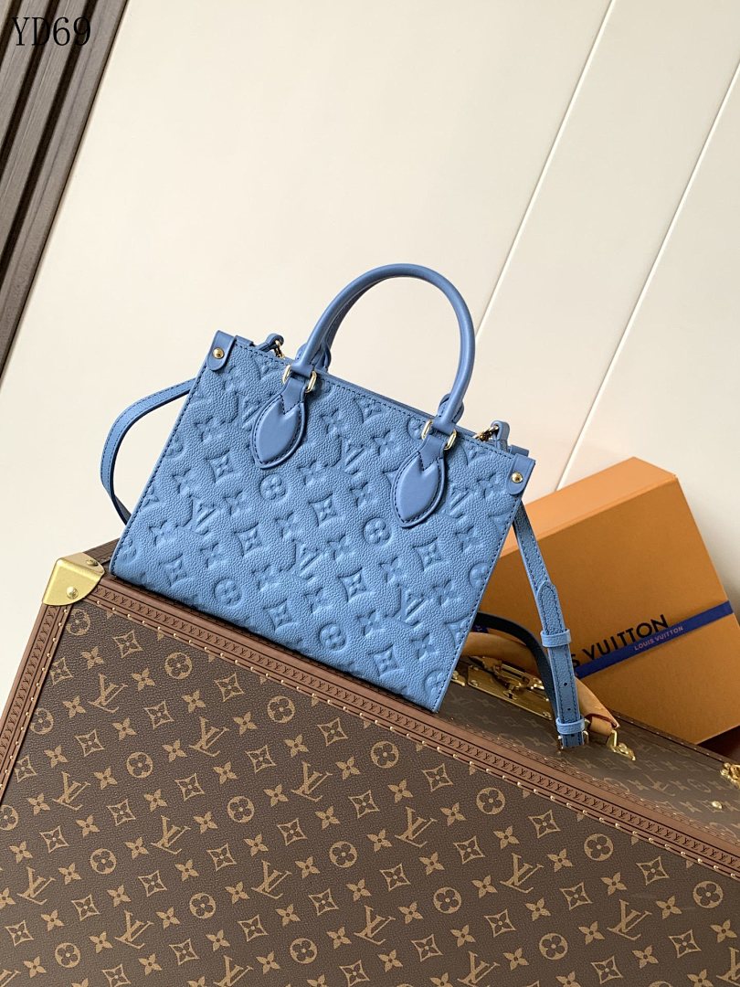 LVutton YD6960 M28181 Denim Blue Capucines MM