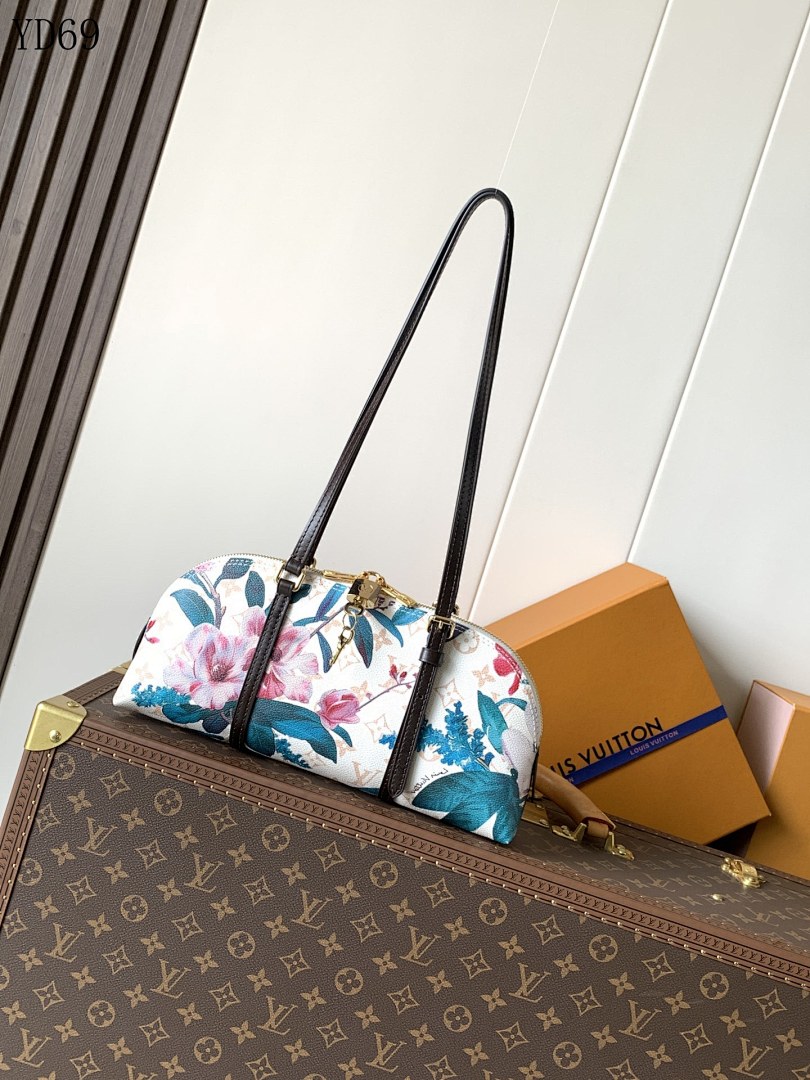 LVutton YD69 Limited Edition Monogram Canvas Floral Pochette