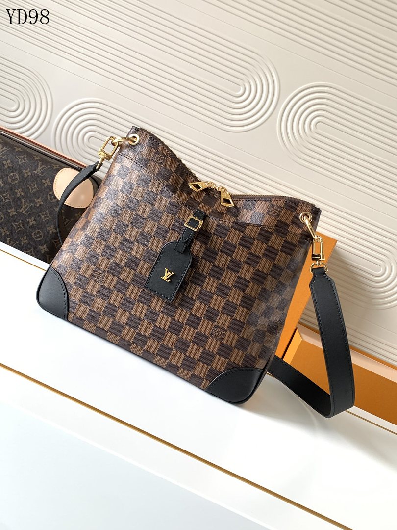 LVutton YD9845 Damier Ebene Crossbody Bag
