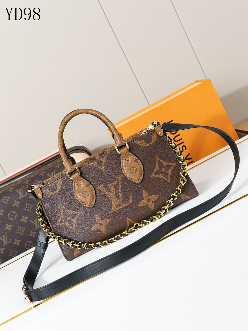 LVutton YD9848 Monogram Canvas Shoulder Bag 1 LVutton YD9848 Monogram Canvas Shoulder Bag
